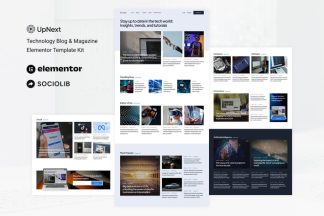 Download UpNext - Technology Blog & Magazine Elementor Template Kit