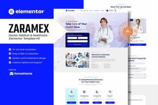 Download Zaramex - Doctor, Medical & Healthcare Elementor Template Kit