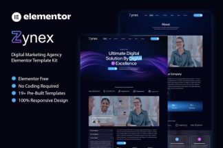 Download Zynex - Digital Marketing Agency Elementor Template Kit