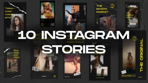 Download 10 Instagram Stories & Reels After Effect Template