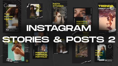 Download 10in1 Instagram Stories & Posts 2 After Effect Template