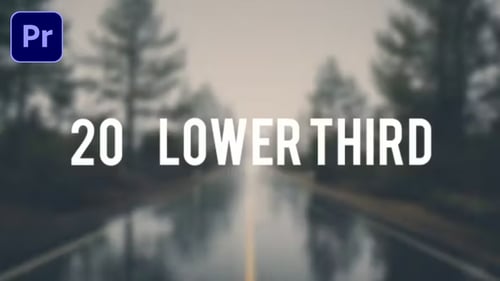 Download 20 Lower Thirds Premiere Pro Template