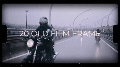 Download 20 Old Film Frame Overlays After Effect Template