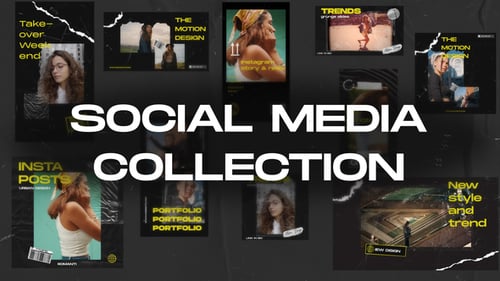 Download 30in1 Social Media Collection After Effect Template