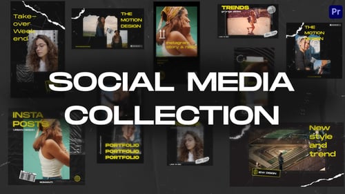 Download 30in1 Social Media Collection Mogrt Premiere Pro Template