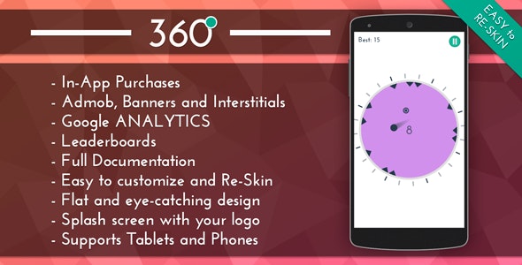 Download 360 - HD Addictive Game Template Android Game