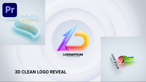 Download 3D Clean Logo Reveal (MOGRT) Premiere Pro Template