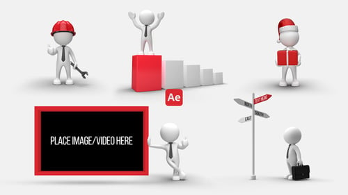 Download 3D People Animations 10 After Effect Template