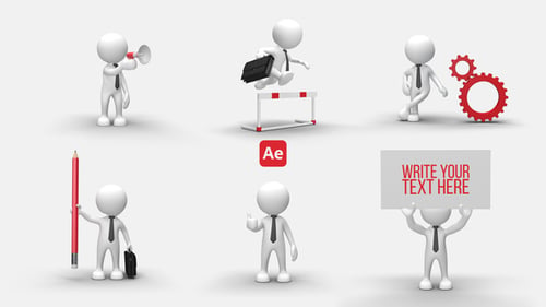 Download 3D People Animations 4 After Effect Template