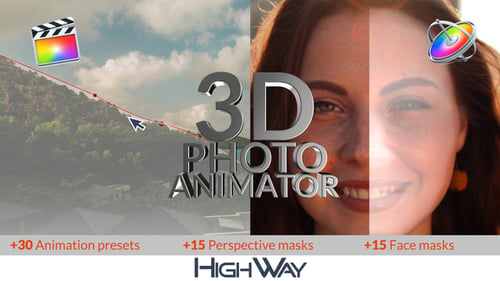 Download 3D Photo Animator for FCPX Apple Motion Template