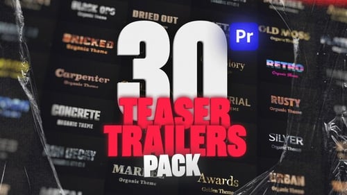 Download 3D Text Titles Teaser Trailer Pack for Premiere Pro: Epic, Action, Cinematic, Coming Soon & More Premiere Pro Template