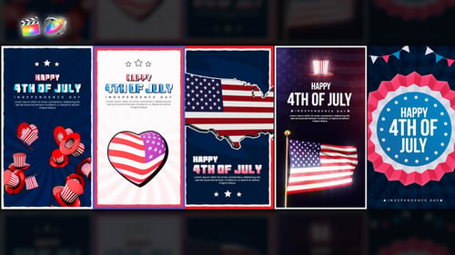 Download 4th Of July Stories Pack Apple Motion Template