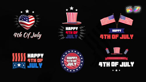 Download 4th Of July Titles Pack Apple Motion Template