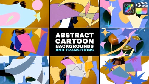 Download Abstract Cartoon Transitions | FCPX Apple Motion Template