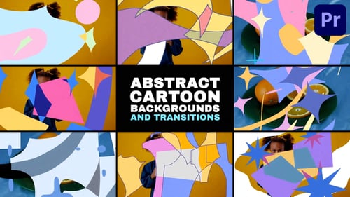 Download Abstract Cartoon Transitions | Premiere Pro MOGRT Premiere Pro Template