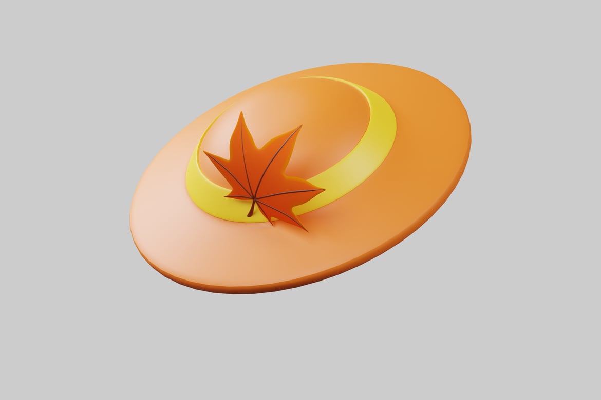 Download Abstract leaf on a circular surface 3D Model