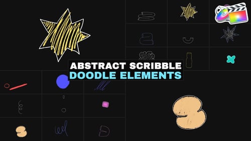 Download Abstract Scribble Doodle Elements | FCPX Apple Motion Template