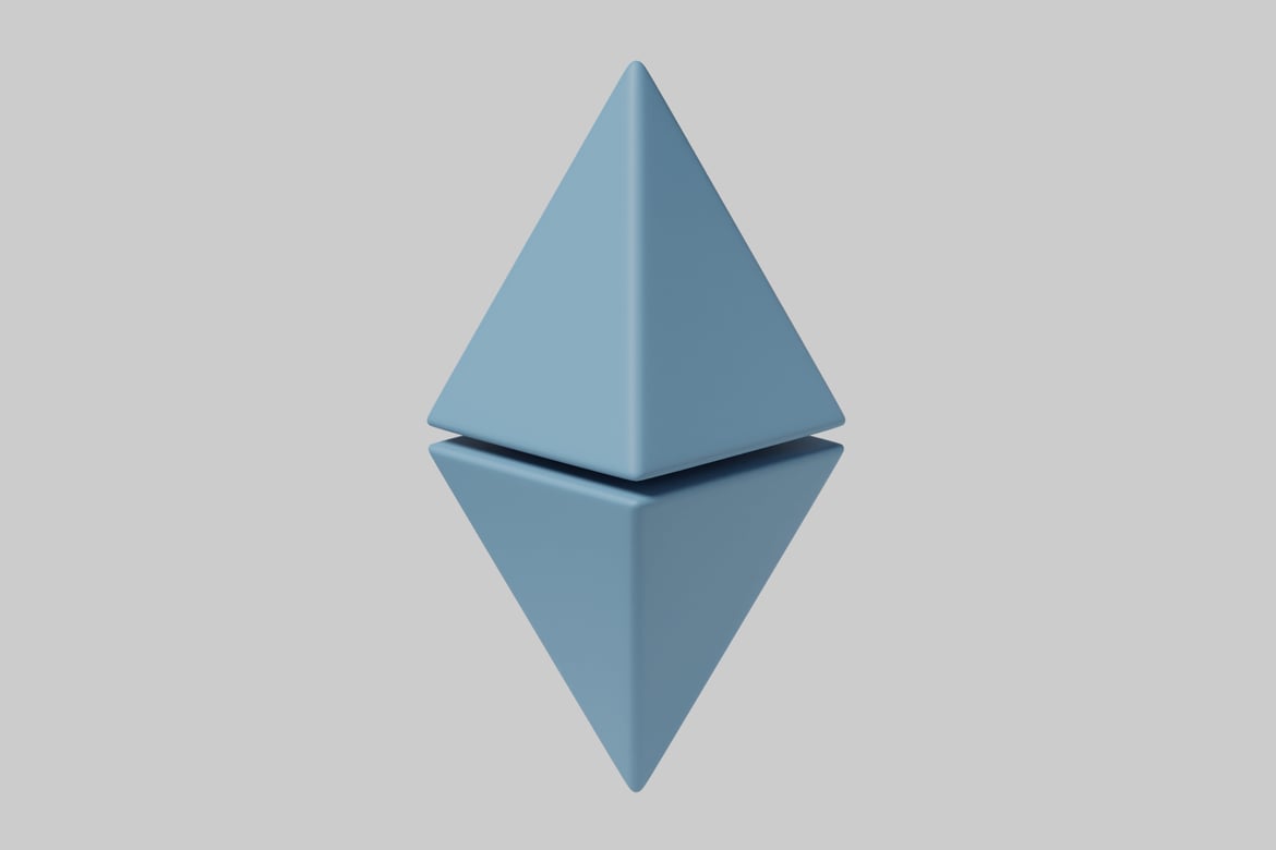 Download Abstract three-dimensional shape with a pyramid-like structure. 3D Model