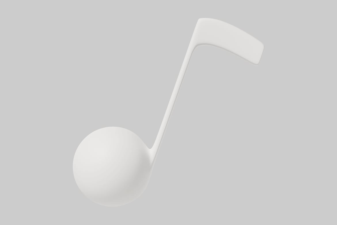 Download Abstract white object with a curved handle 3D Model