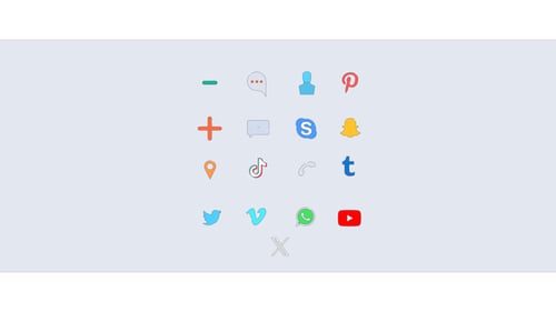 Download Adds & Social Media Icons vol. 2 folder After Effect Template