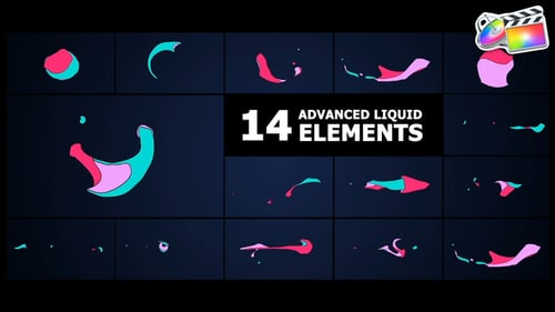 Download Advanced Liquid Elements for FCPX Apple Motion Template