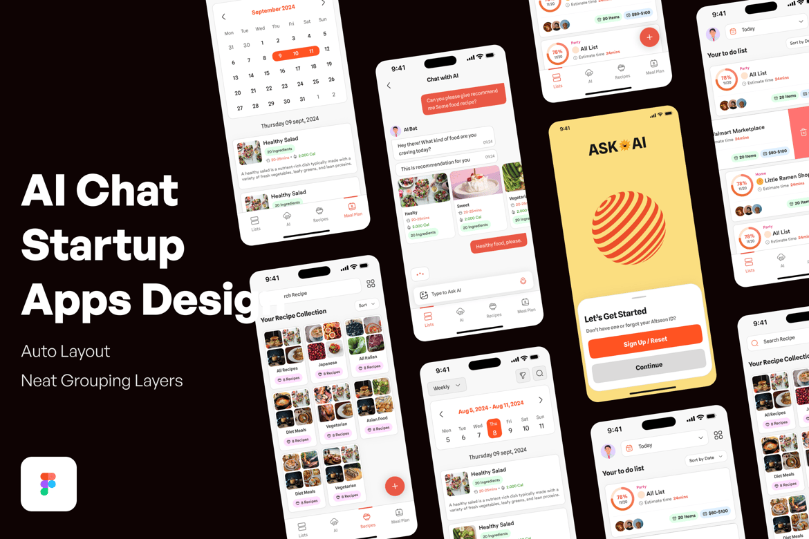 Download AI Chat Startup? Apps Design Figma Design