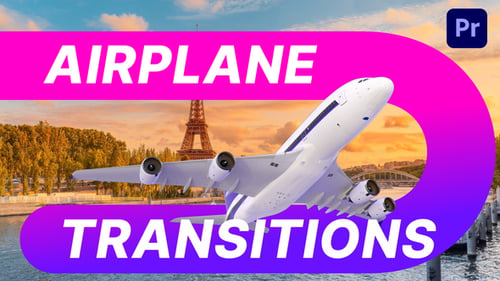 Download Airplane Transitions v.2 Premiere Pro Template