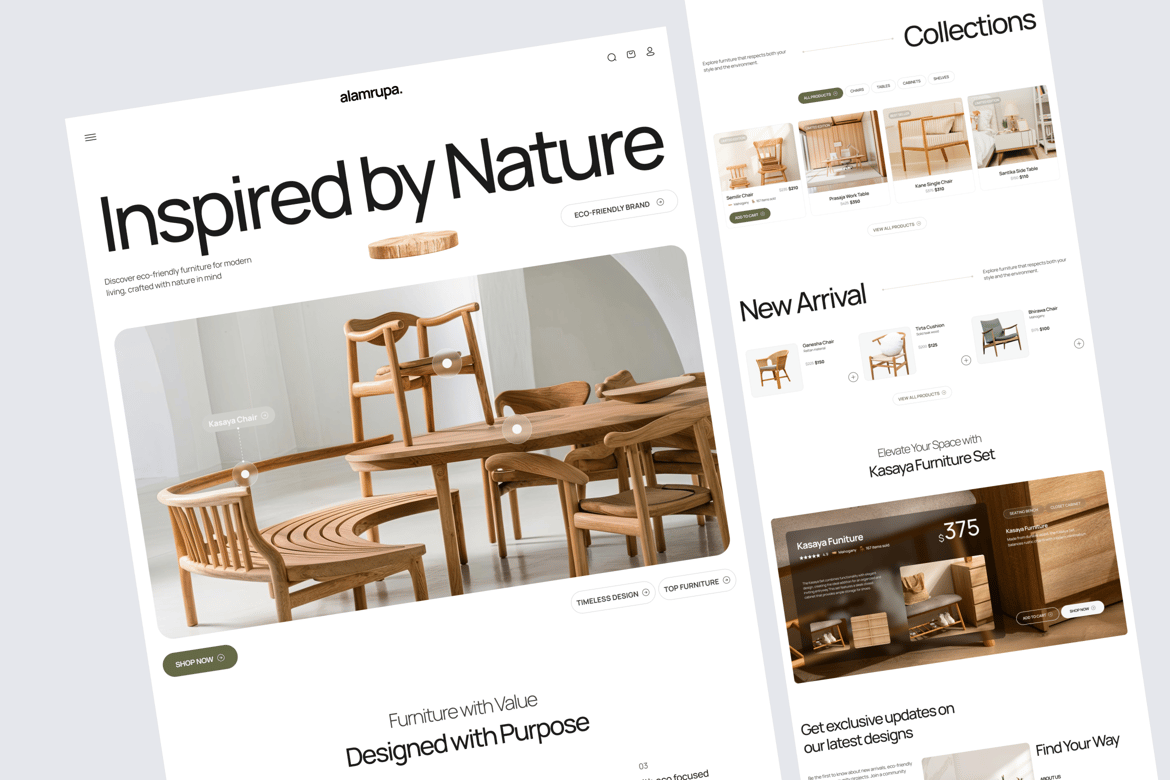 Download Alamrupa. - Furniture Landing Page Figma Design