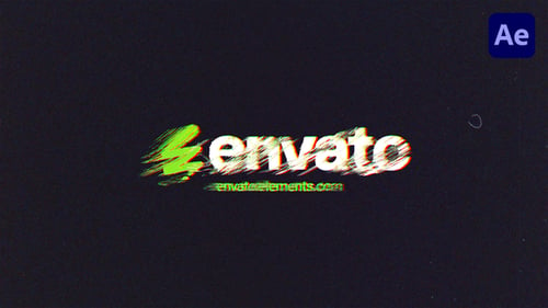 Download Analog Glitch Logo After Effect Template