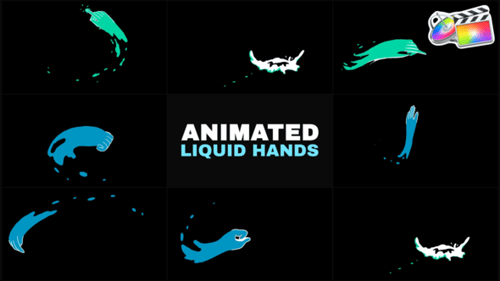 Download Animated Liquid Hands | FCPX Apple Motion Template