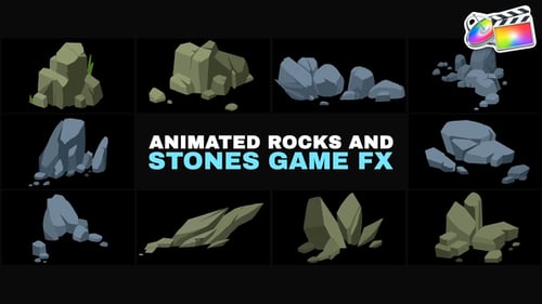 Download Animated Rocks And Stones Game FX | FCPX Apple Motion Template