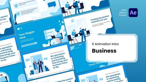 Download Animations Explainer - Business After Effects Project Files Templates After Effect Template