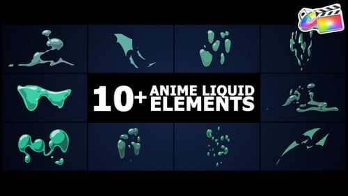 Download Anime Liquid Elements | FCPX Apple Motion Template