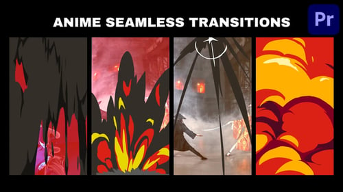 Download Anime Seamless Vertical Transitions | Premiere Pro MOGRT Premiere Pro Template