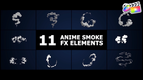 Download Anime Smoke Elements | FCPX Apple Motion Template