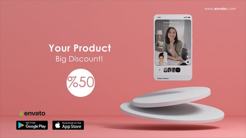 Download App Advertisement Promotion After Effect Template