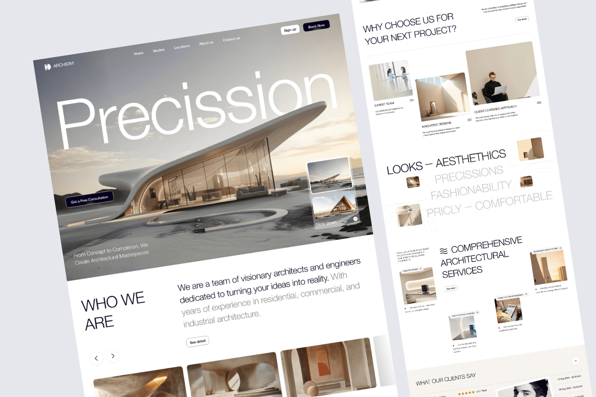 Download ARCHIDIVI - Real Estate Website Figma Design