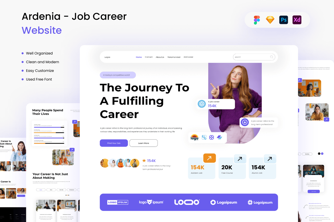 Download Ardenia - Job Career Website Figma Design