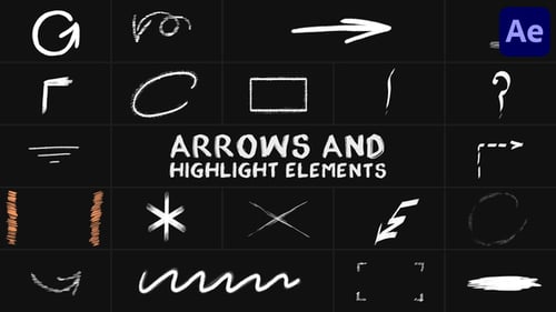 Download Arrows And Highlight Elements for After Effects After Effect Template