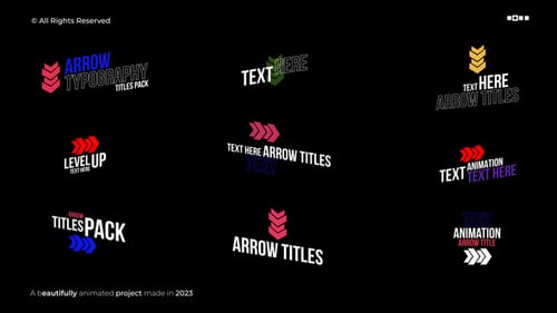 Download Arrows Titles | FCPX Apple Motion Template