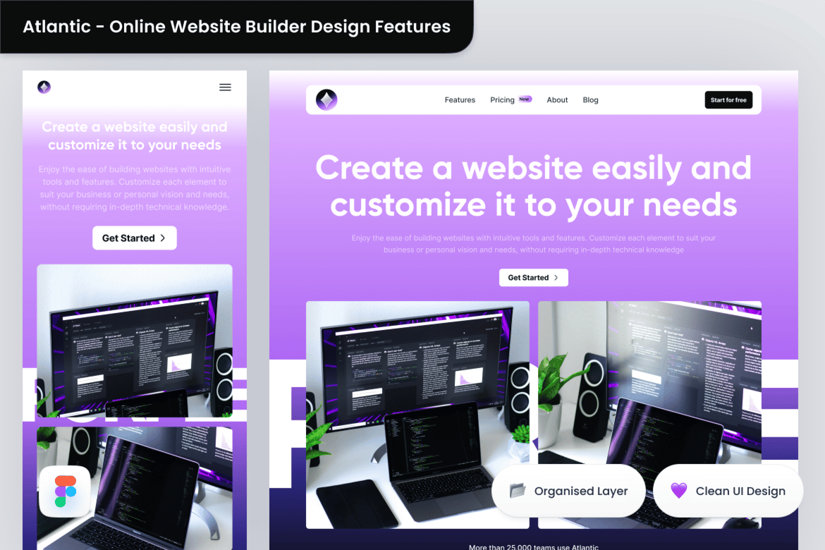 Download Atlantic Features Menu Landing Page Design Figma Design