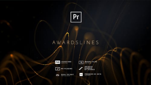 Download Awards Lines Titles MOGRT Premiere Pro Template