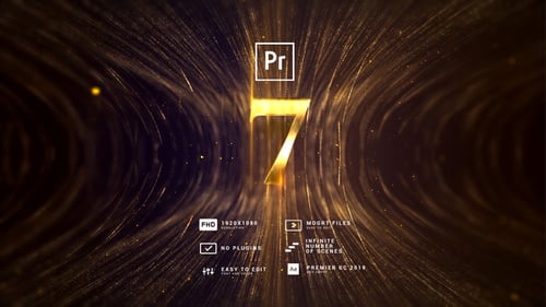 Download Awards Luxury | Countdown Bended Lines MOGRT Premiere Pro Template