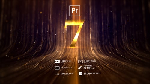 Download Awards Luxury Countdown | Bended Vertical Lines MOGRT Premiere Pro Template