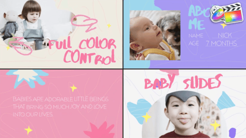 Download Baby Slides for FCPX Apple Motion Template