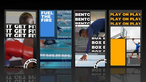 Download Bento Box Sports Reel Premiere Pro Template