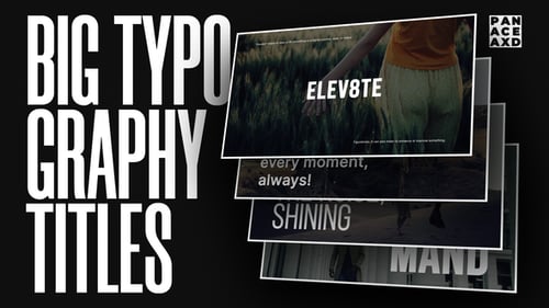 Download Big Typography Titles // FCP Apple Motion Template