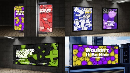 Download Billboard Mockups Promo After Effect Template