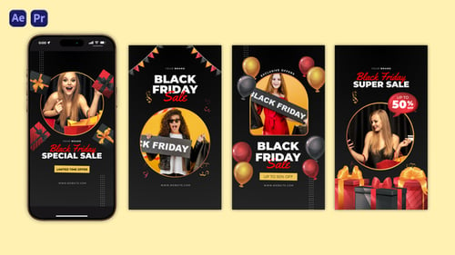 Download Black Friday Instagram Stories After Effect Template