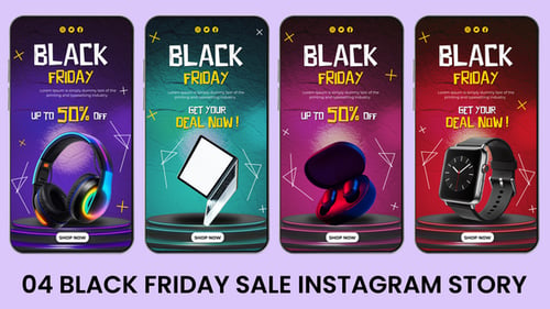 Download Black Friday Sale Instagram Story After Effect Template